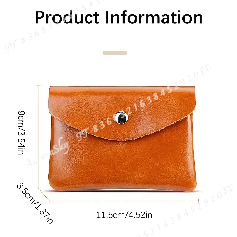New Double Layer PU Leather Coin Purse Women Wallet Large Capacity Change Pouch Key Bag Earphone Holder Small Clutch