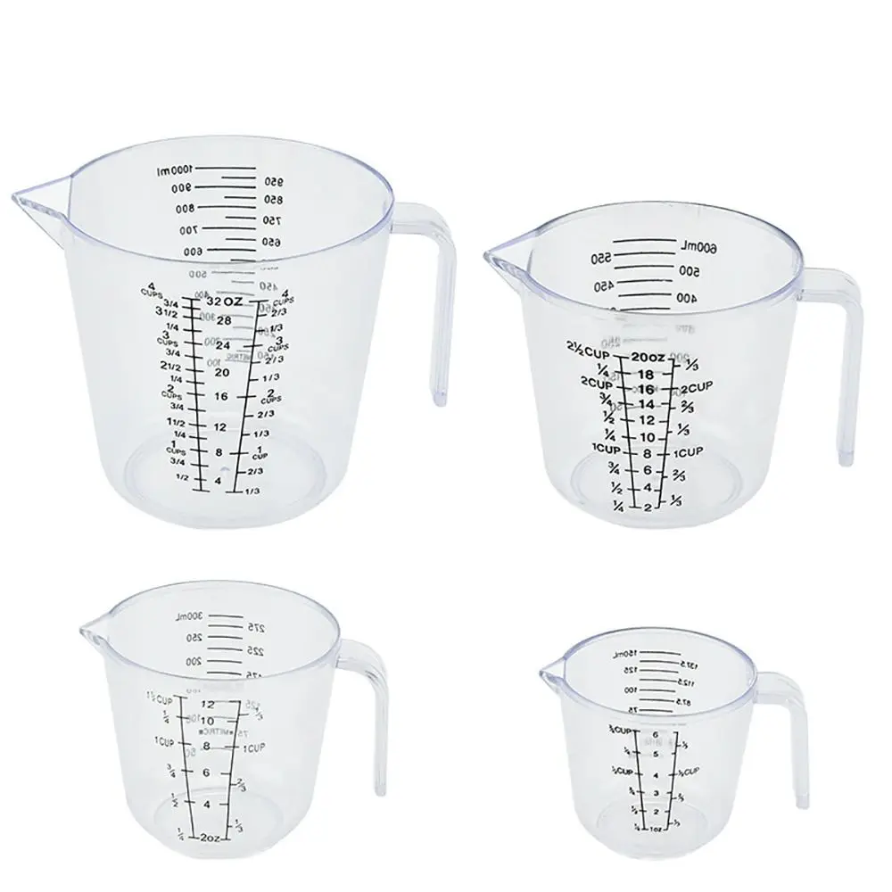 Scale Identification Liquid Measuring Cup Large Capacity Kitchen Supplies Measuring Jugs Stackable Transparent