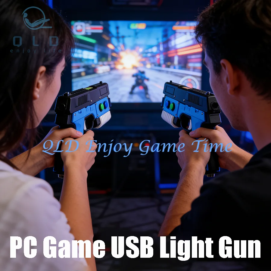 

1 шт. DIY USB-контроллер для компьютерных стрелялок, световой пистолет, прошивка OpenFire, корпус из 3D-печатного PLA, электромагнитный откат