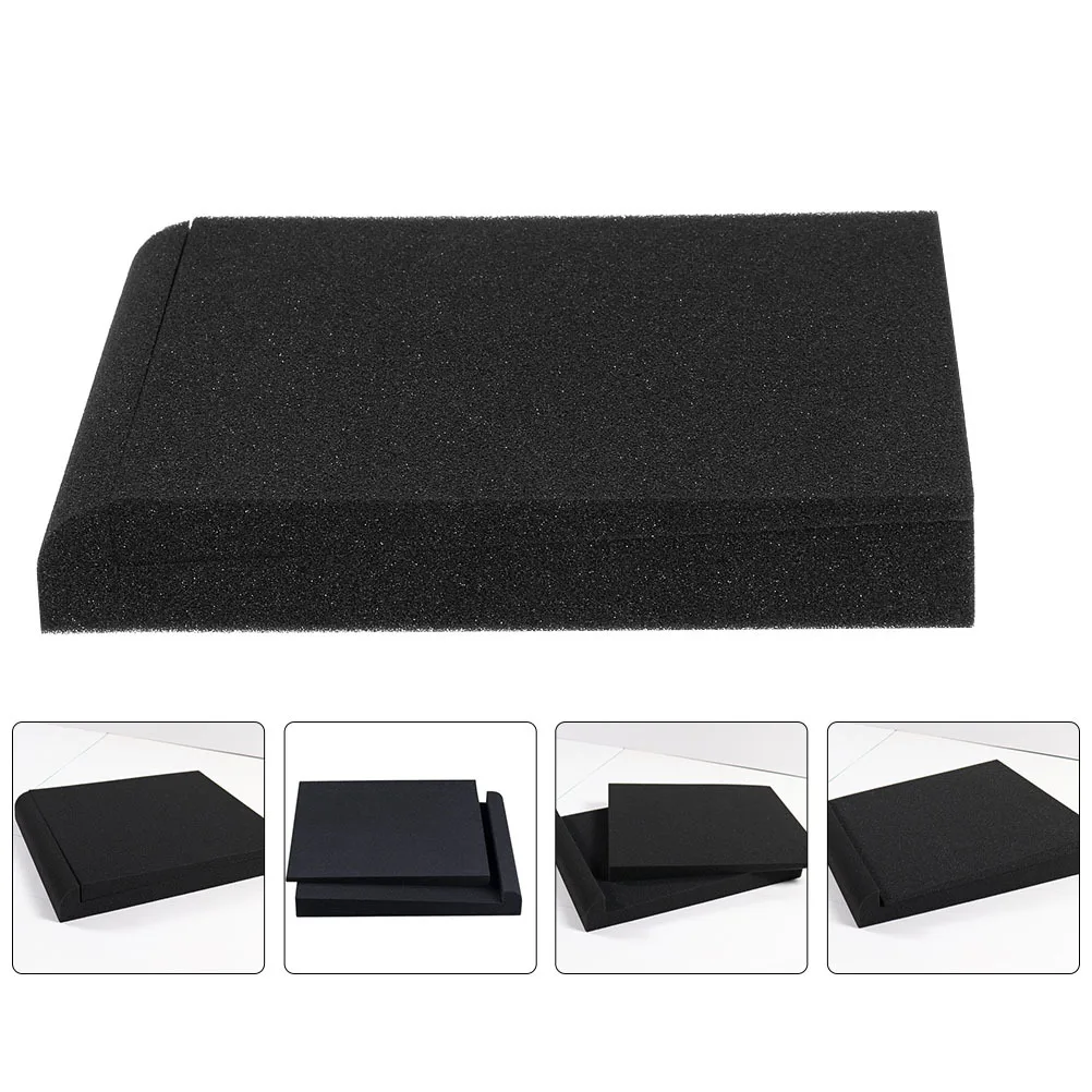 

1Pcs Black Speaker Isolation Pad High-Density Sponge Vibration Damping Cushion for Audio Equipment Stability and Sound Clarity