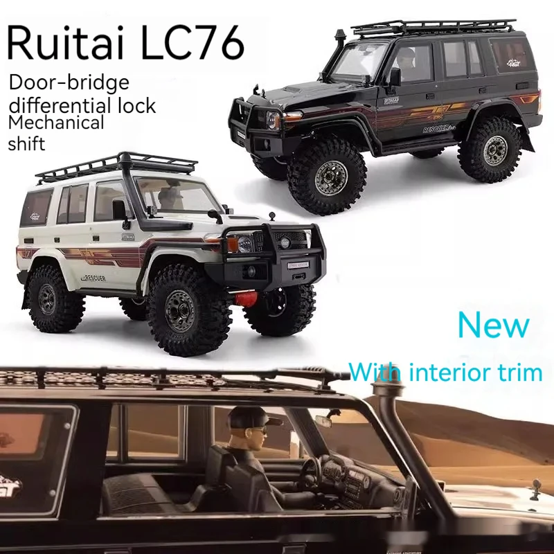 Upgraded Version Of Rgt New Ex86190 1/10 Model Rc Remote Control Car Electric Outdoor Climbing Car Lc76 Off-road Vehicle Toy Gif