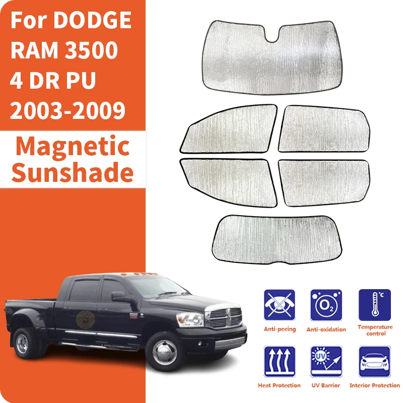 

Солнцезащитные шторки для окон автомобиля, анти-УФ, защитные накладки на окна, аксессуары для DODGE RAM 3500 4 DR PU 2003-2009