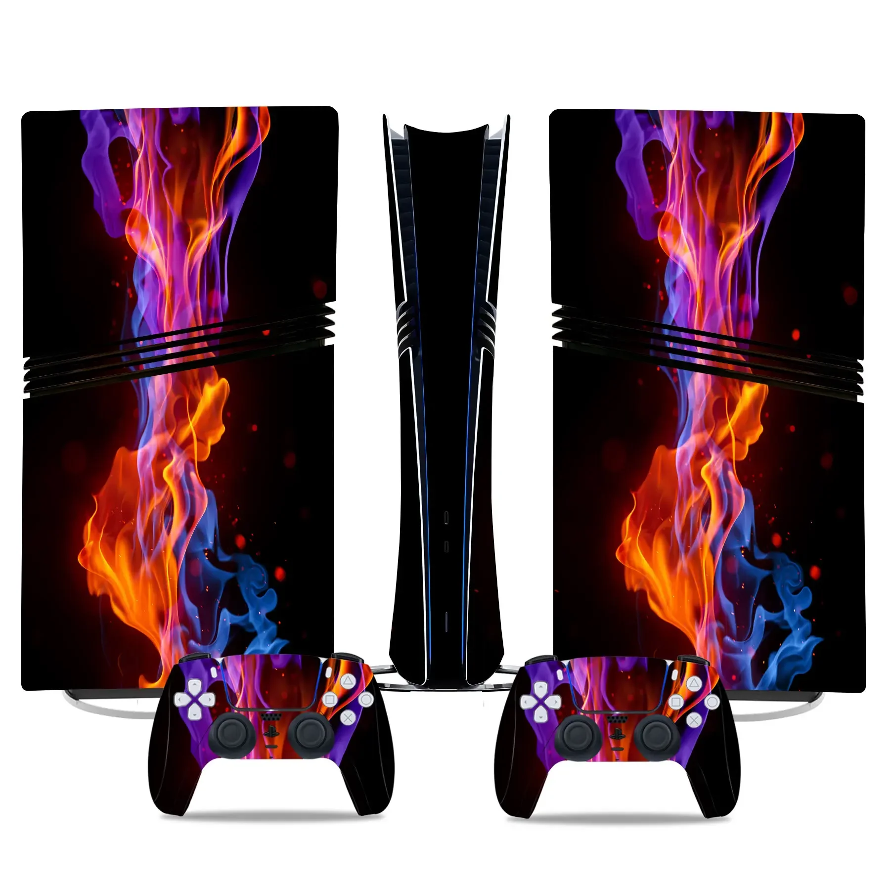 for PS5 Pro Digital Skin Sticker Decal Cover for Console and 2 Controllers New PS5 pro Digital Skin Vinyl