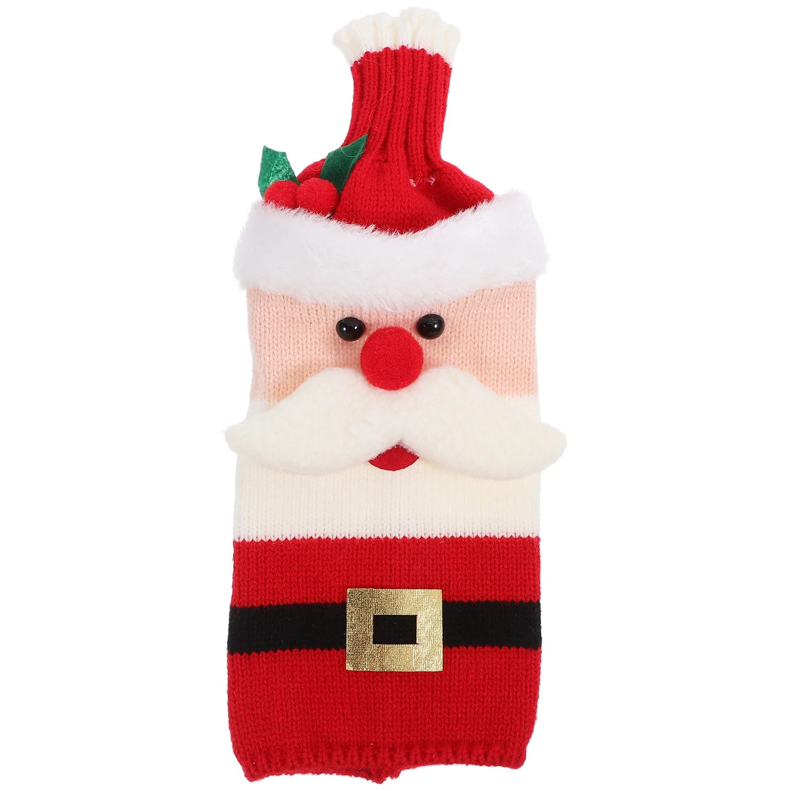 

Adorable Knitted Wine Sleeve Christmas Decoration Sweater For Holiday Party Restaurant Usewashable Sleeve Decor Cover Xmas