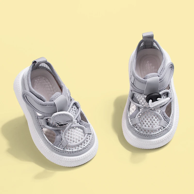 

2025 Spring Summer New Arrival Perforated Breathable Cold Glue Multi Color Kids Mesh Casual Soft Sole Unisex Sports Toddler Walk