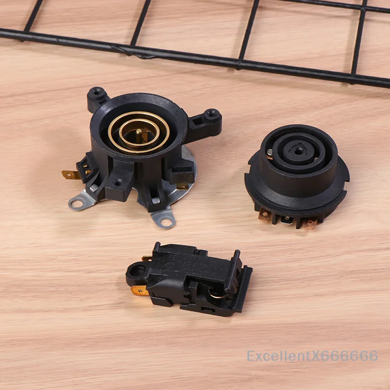 3pcs Electric Kettle Thermostat Temperature Switch Connector Set Coupler Socket Base Household Kettle Accessories
