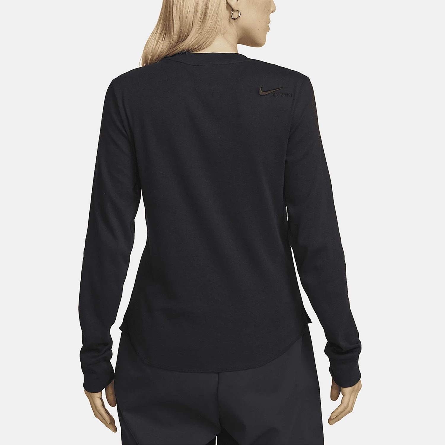 Nike Authentic Spring New Women's Sports Fashion Hollow Long Sleeve T-shirt DV8215-010