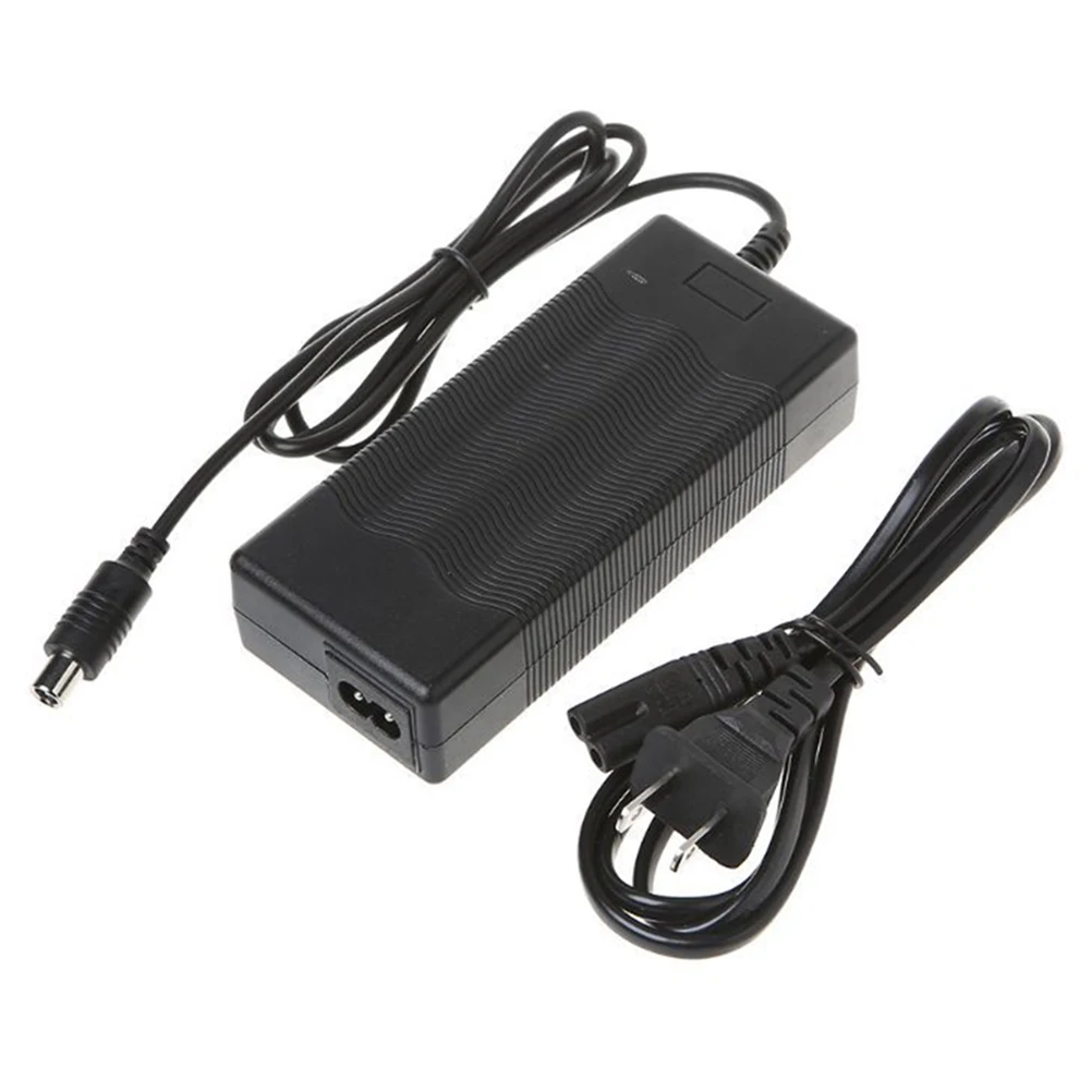 

42V Electric Scooter 2A Black Adapter Lithium Power Supply Portable Overvoltage Protection Compact Lightweight