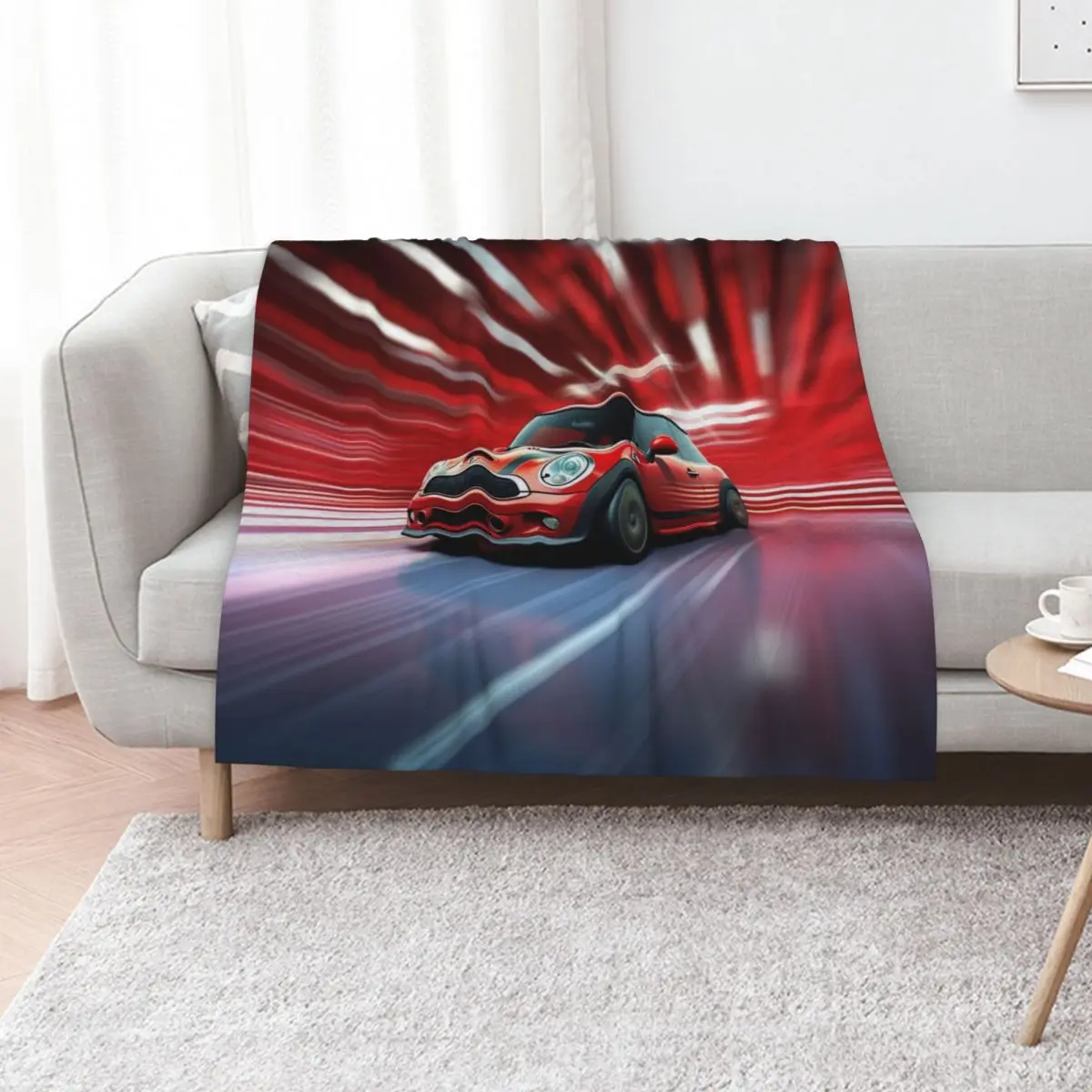 

MINI R56 2009 JCW Throw Blanket Weighted Large cosplay anime Flannel Fabric Blankets