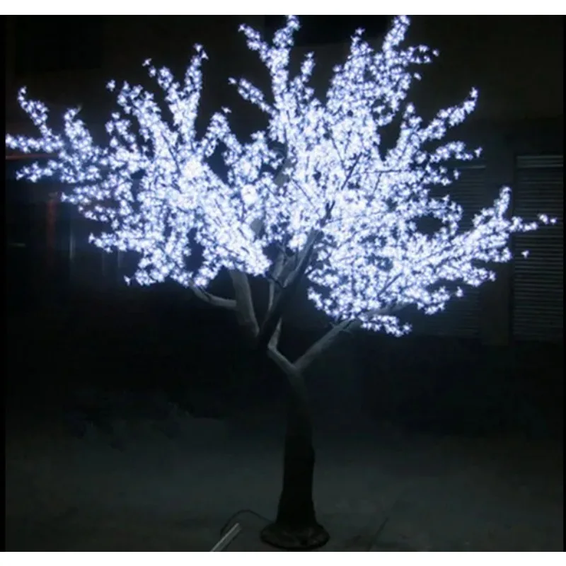 New Outdoor Led Artificial Cherry Blossom Tree Light, Christmas Tree Lamp, Rainproof Drop, 9.8ft, 3.0m Height, 110vac, 220vac