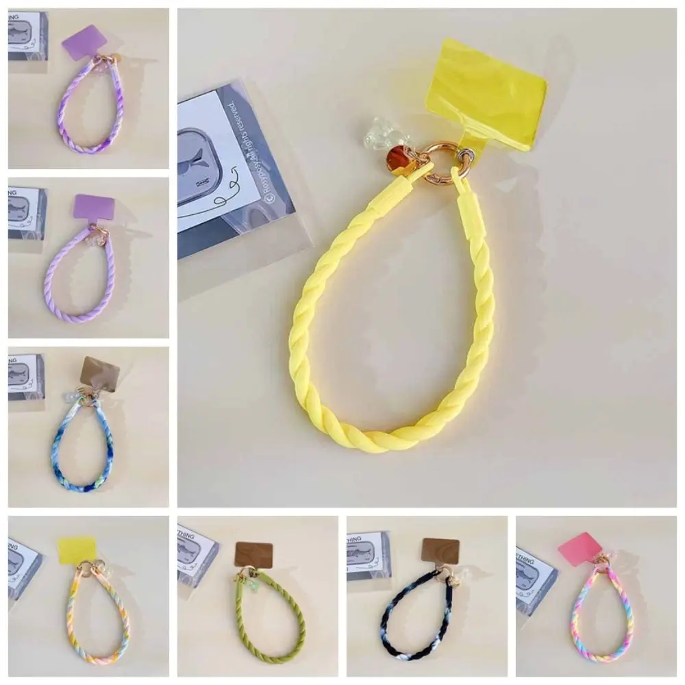 

Anti Loss Phone Charm Wrist Strap Luminous Bear Mobile Phone Bead Chain Short Sweet Luminous Bear Phone Straps Key Chain