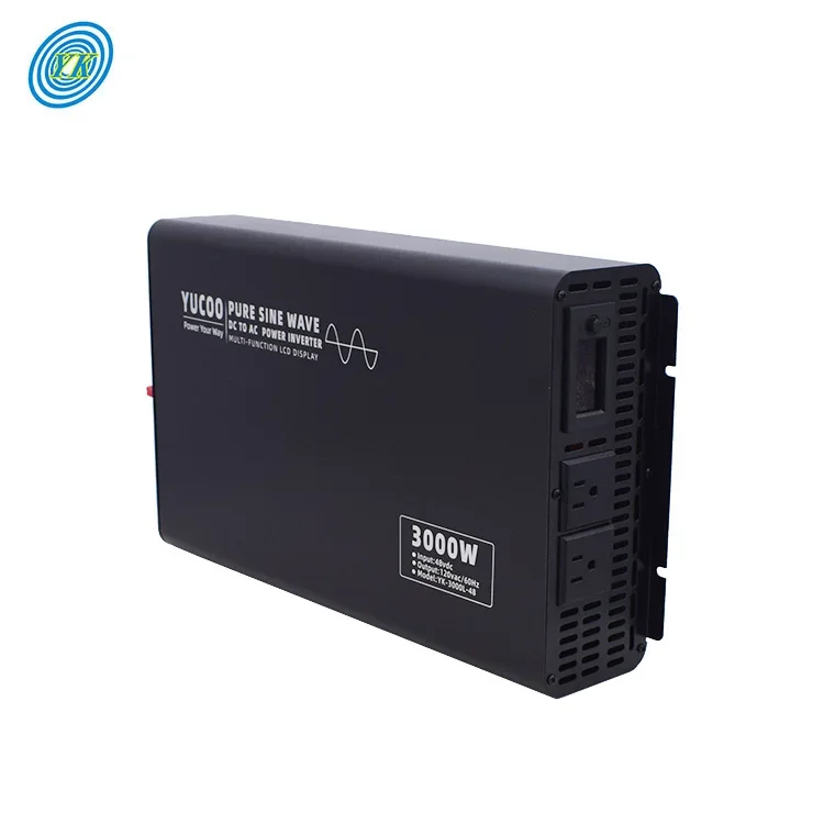 3000W Car Dc to Ac Inverter 24V Dc to 220V 120V Ac Power Inverter Vehicle Power Converter