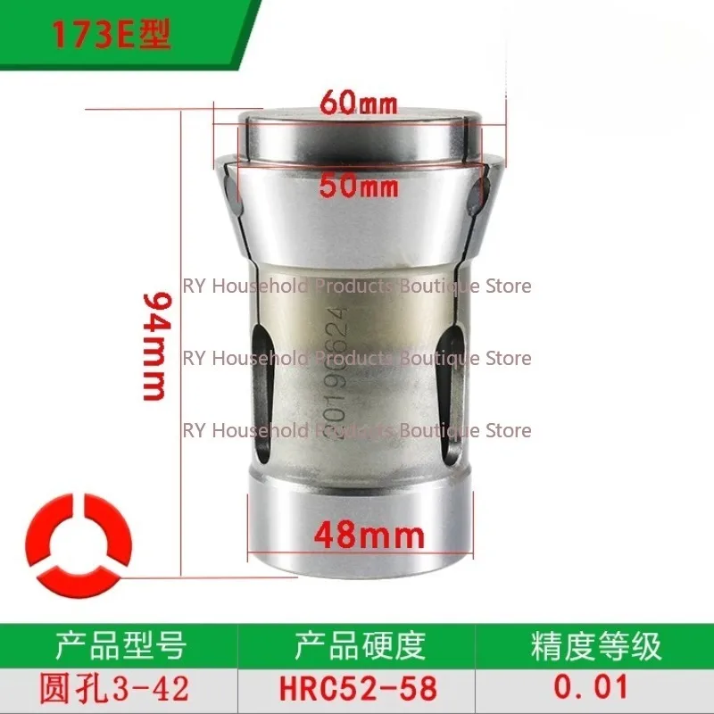 DIN6343 F48 173E Collet MIYANO CNC lathe Front Push Spring Steel High Precision Chuck Round Hole