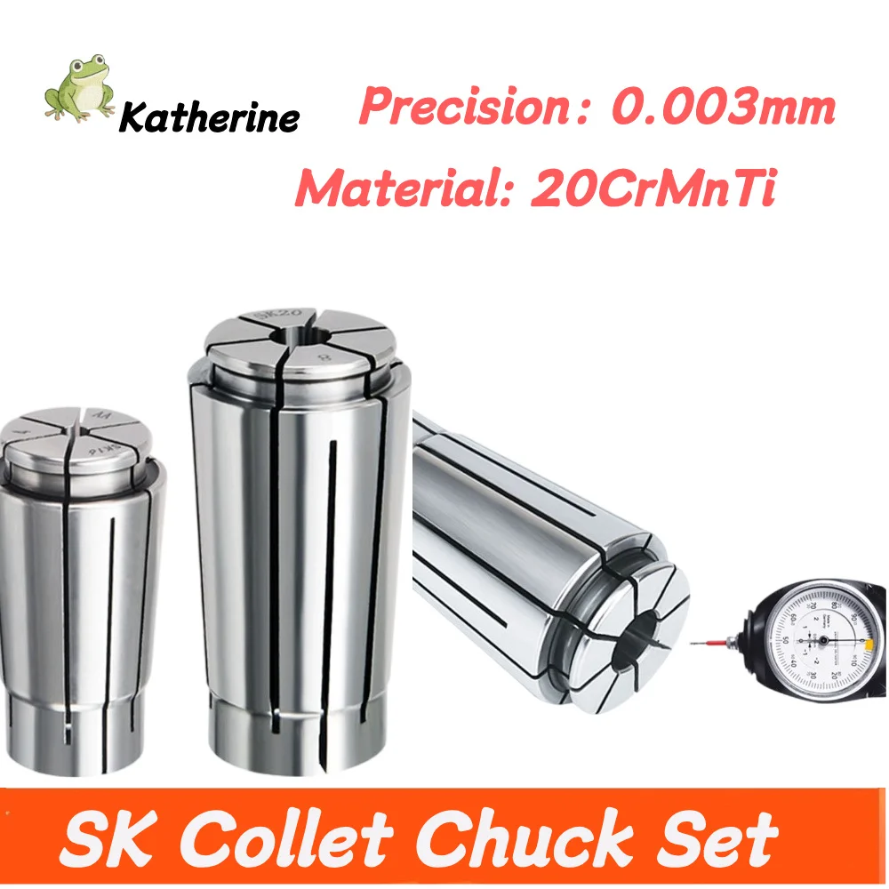 

CNC High-Speed Toolholder Collet High-Precision Sk Collet SK6 SK10 SK13 SK16 SK20 SK25 High-Speed Toolholder Collet Hot