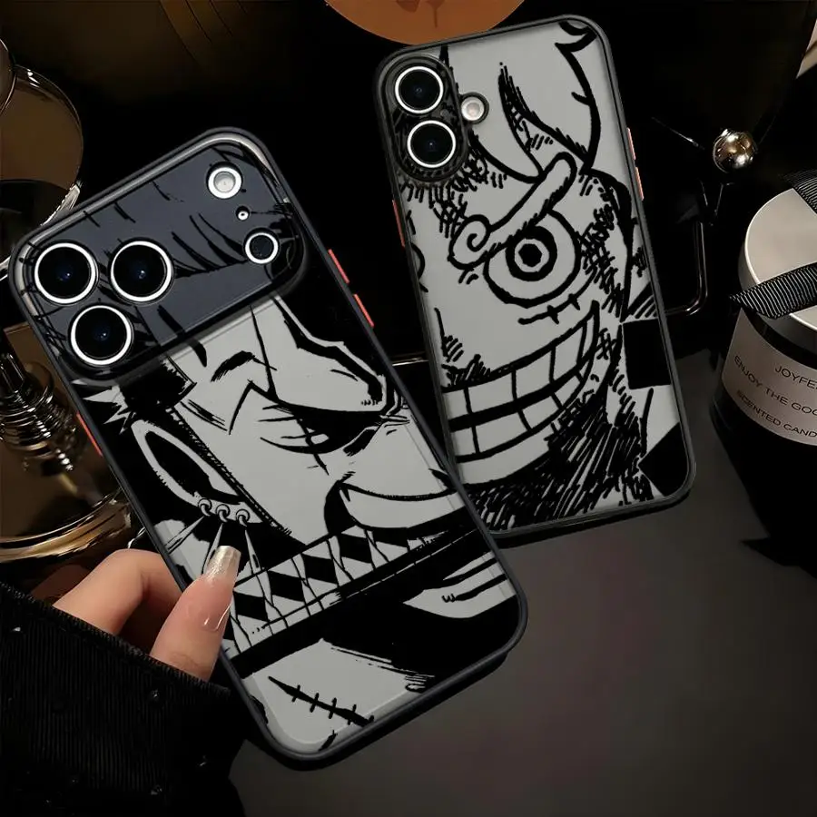 Anime Roronoa Zoros Luffys Handyhülle für iPhone 17 Pro Max 17e 12 16 Plus 11 14 13 Mini 7 8 SE 15 XS XR Air