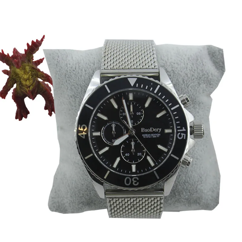 

Simple and Stylish 46mm Men's Watch with Gold Strap, Sapphire Mirror, and Calendar Function - Free Shipping