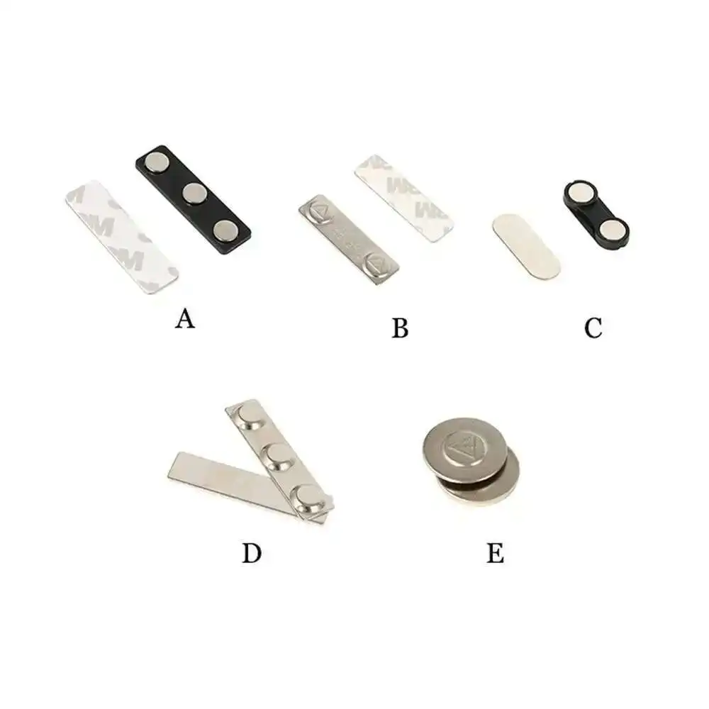 10pcs Magnetic Name Badge Tags Magnet Attachments Finding Backing Self Adhesive
