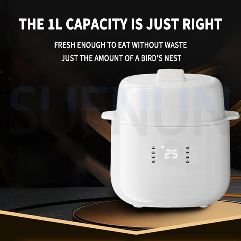 وعاء الحساء الكهربائي المنزلية أغذية الأطفال الطبخ كونجي الطبخ حساء السيراميك متعدد الوظائف وعاء الحساء الكهربائي