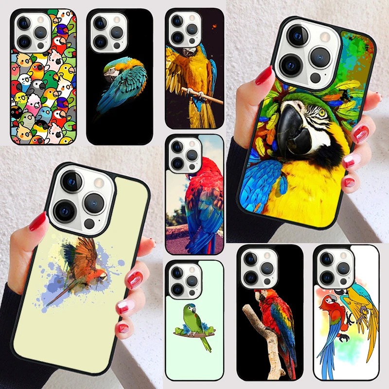 Macaw Parrot Colourful cover For iPhone 15 16 13 12 11 14 Pro Max Mini Max SE 2020 7 8 6S Plus Phone Case