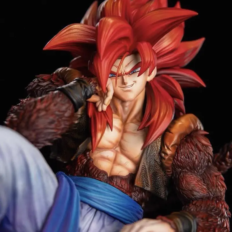 

Статуэтка Dragon Ball Super Saiyan 4 Gogeta GK в сидячей позе, аниме-фигурка, декор для рабочего стола, коллекционная модель, подарок для любителей аниме