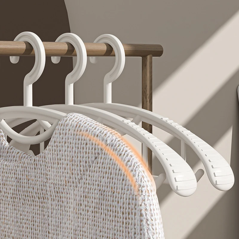 10PCS Non-Slip Wide-Shoulder Coat Hangers Closet Organizer Hangers Clothes Trousers Drying Rack for Coat Wardrobe Storage