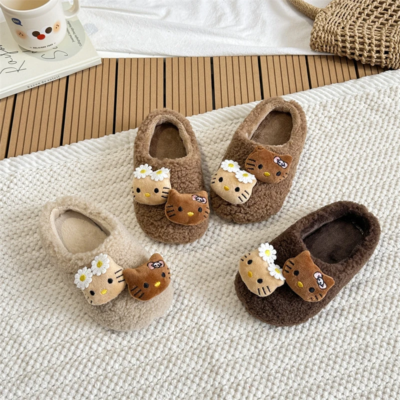 

Модные детские тапочки для девочек 2026 года, весенняя новинка, с толстой подошвой, нескользящие, персонализированные хлопковые тапочки для девочек, простые домашние тапочки для детей