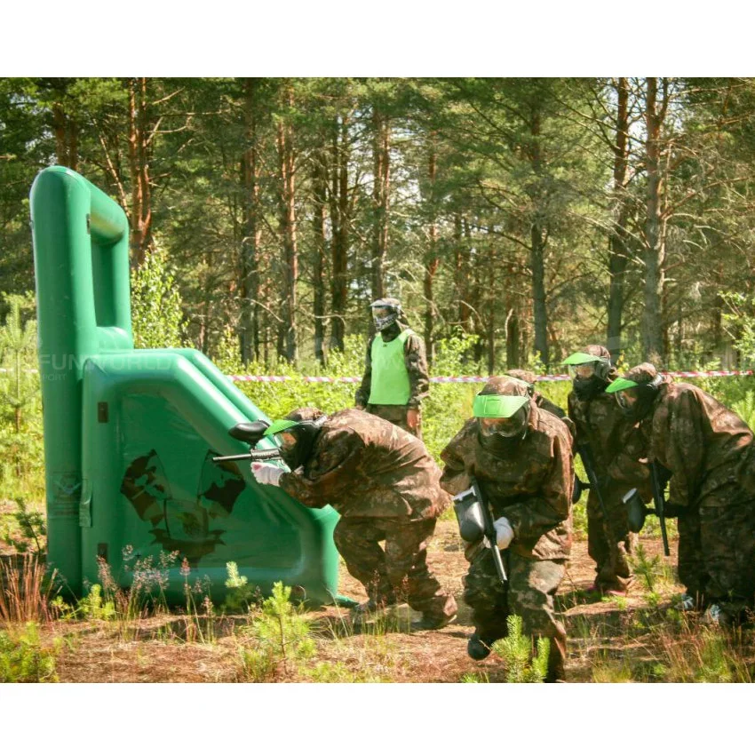 Commercial Outdoor Sport Play Inflatable Paintball Air Bunkers Inflatable Tactical Cs Shoot Game Inflatable Paintball Bunkers