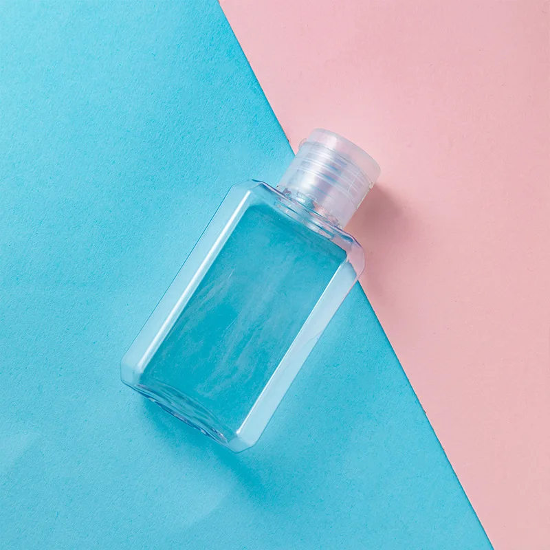 

20pcs 60ml Clear Empty Plastic Refillable Portable Squeeze Bottle with Flip Cap PET Lotion Shampoo Travel Cosmetic Container