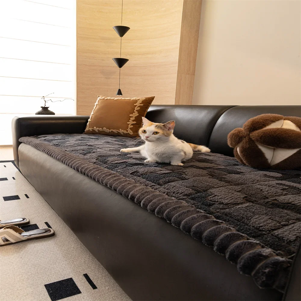 Sofa Cushion New Style Imitation Cotton and Linen All-season Anti-slip Cross-border Sofa Cover Full-cover Sofa Scarf