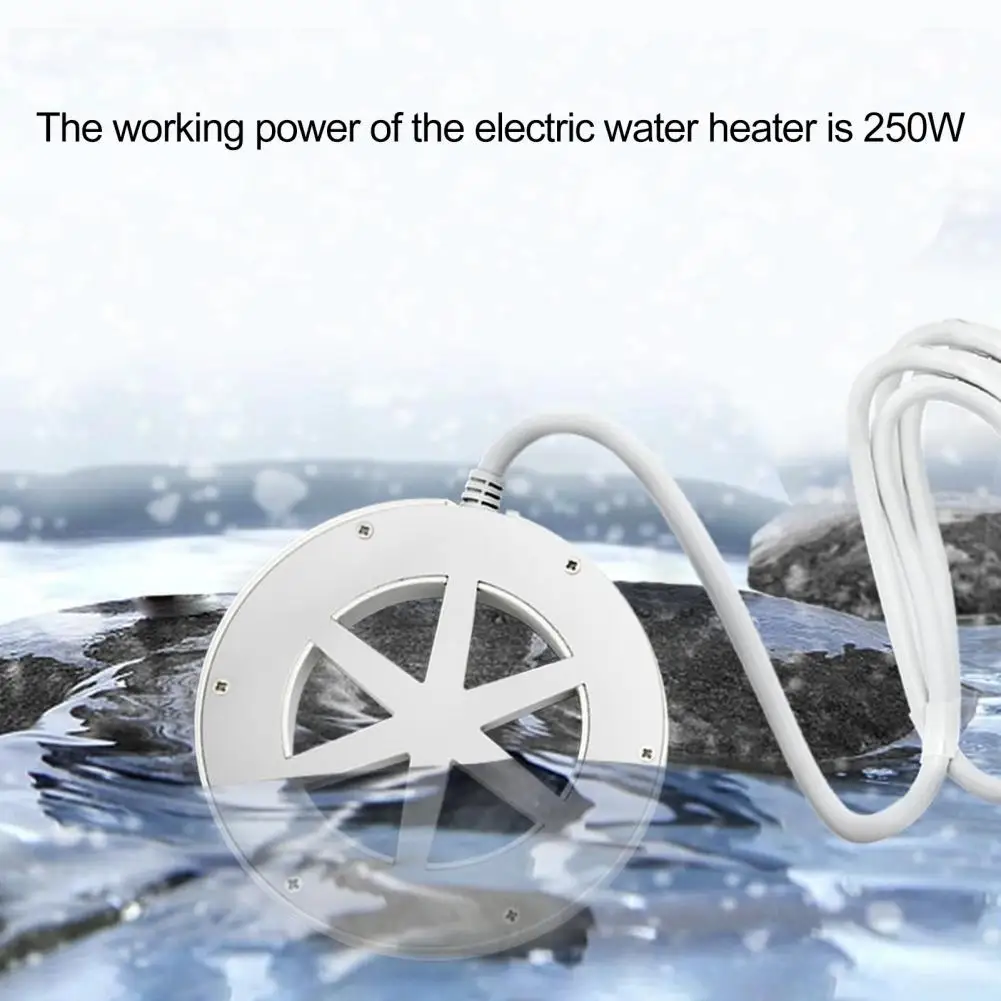 250W Thermostatic Poultry Waterer Heater Aluminum Anti-scald Coating Winter Chicken Water De-icer Electric Waterer Heater USPlug