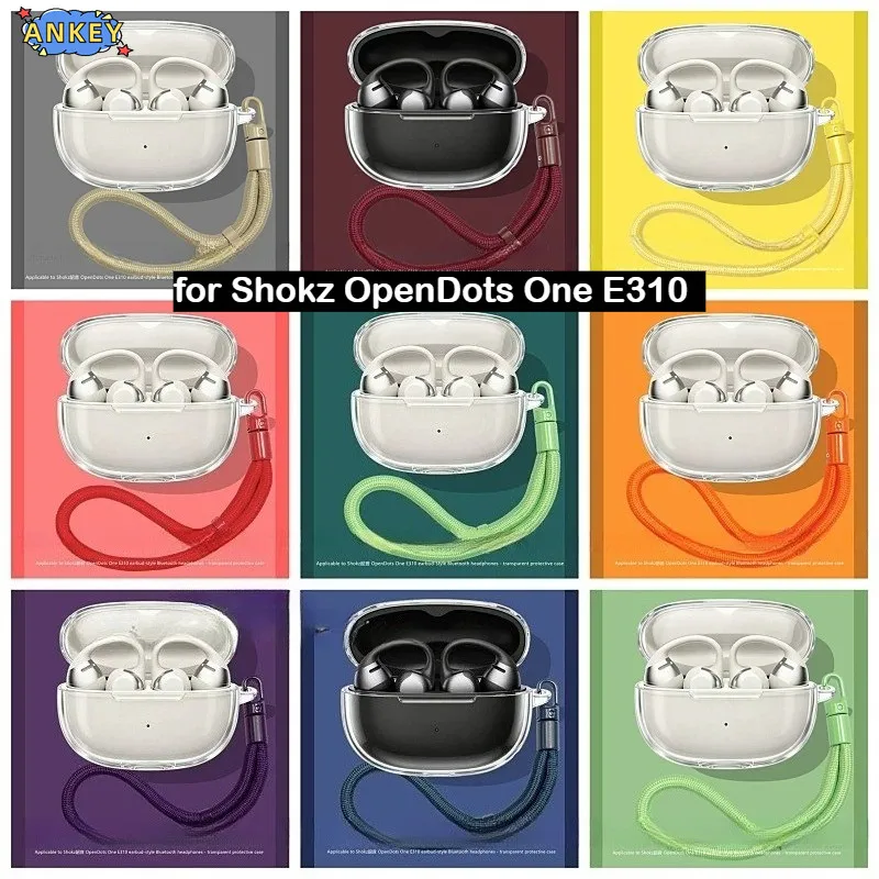 

Совместимый с Shokz OpenDots One E310 защитный прозрачный чехол из ТПУ для Bluetooth-наушников, портативный футляр для наушников