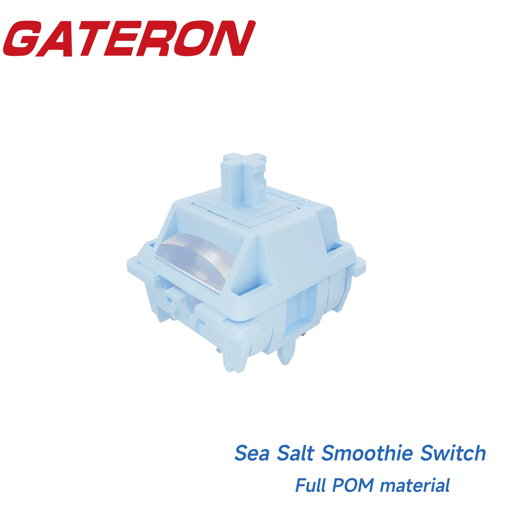 GATERON Sea Salt Smoothie Switch 5 Pin Linear POM Housing RGB SMD DIY Hotswap 35pc per pack for Customized Mechanical Keyboard