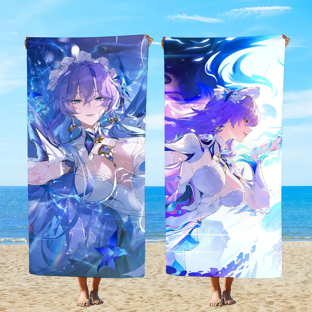 Wuthering Waves Cantarella Towel Beach Oversized Soft Ultra Absorbent Quick Drying Large Pool Travel Camping Bathroom