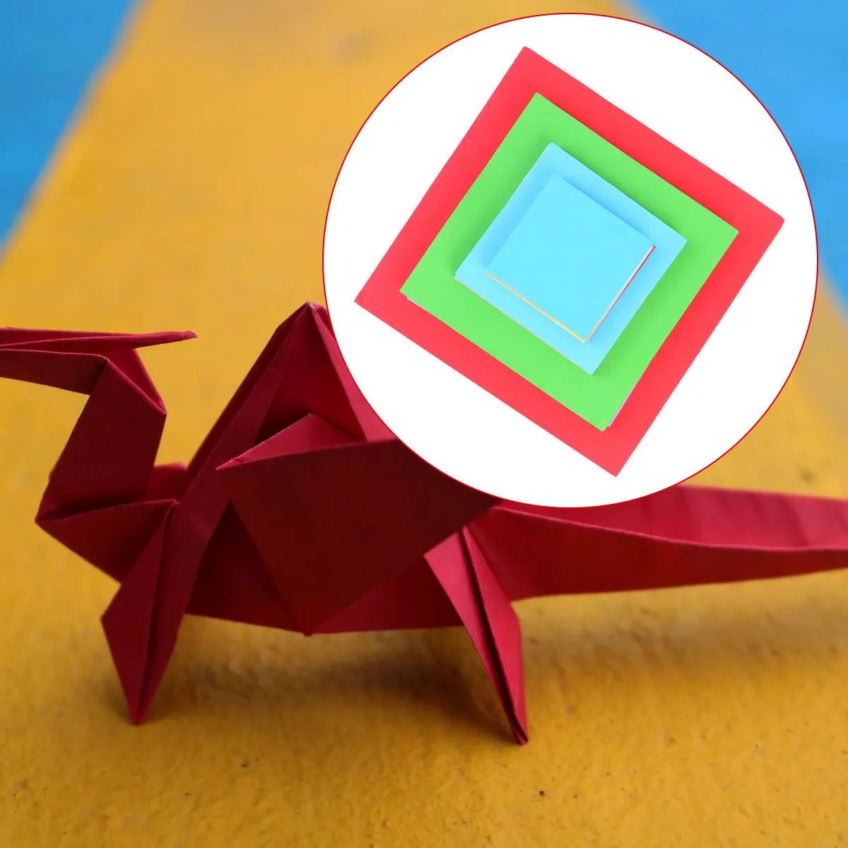 400개 오리가미 종이 양면 7X7Cm 10X10Cm 15X15Cm 20X20Cm 각 사이즈 DIY 공예 어린이 미술 학교 장식용