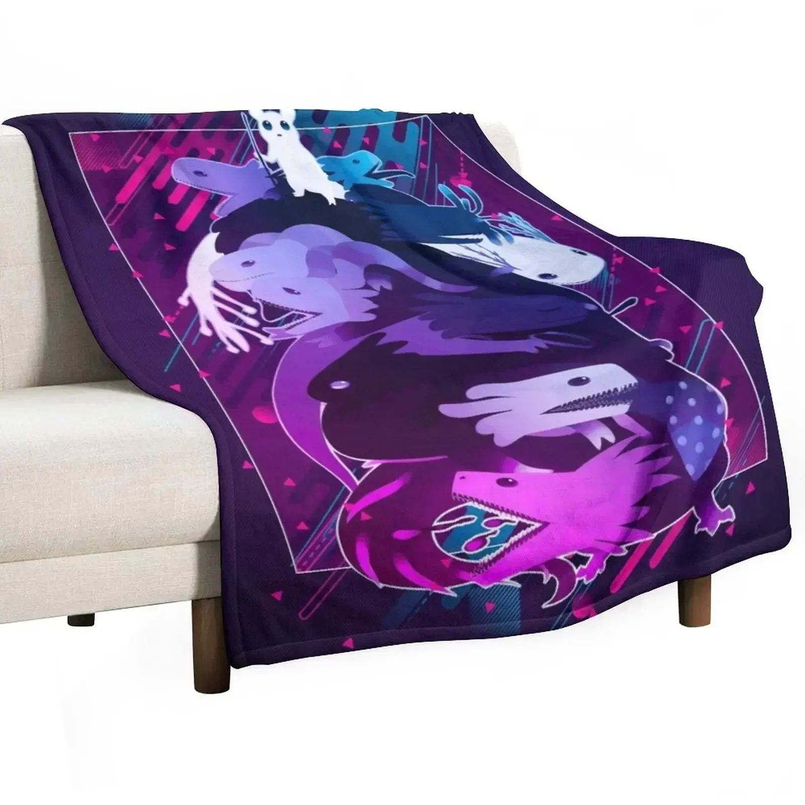 Rain World *Modern Graphic Design* Throw Blanket Luxury Designer Camping Travel Retros warm winter Vintage Blankets