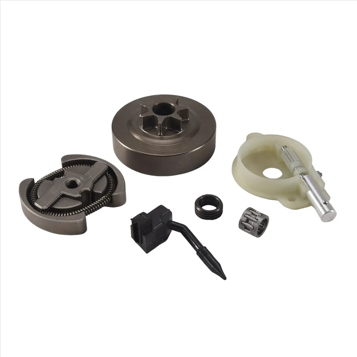 ABBQ SALE 325-7T Clutch Drum Bearing Oil Pump, Worm Gear Set for 137 136 141 142 36 41 Chainsaw 530014949