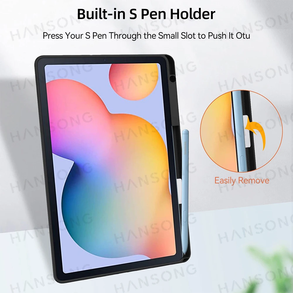 For Samsung Tab S6 Lite Case For Samsung Tab SM-P610 P613 P615 P619 10.4 in With Auto Wake up / Sleep Pencil Holder Tablet Cover