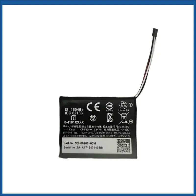 B2PYV100 3.85V 740mAh Battery 3 Wire Connector Replacement Accumulator for HTC Vive Tracker