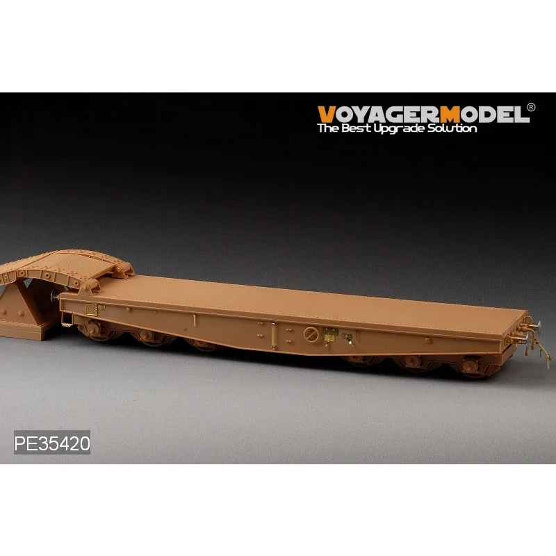 Voyager modelo PE35420 1/35 escala WWII alemán Schwere Plattformwagen tipo Ssyms 80 (para TRUMPETER 00221)