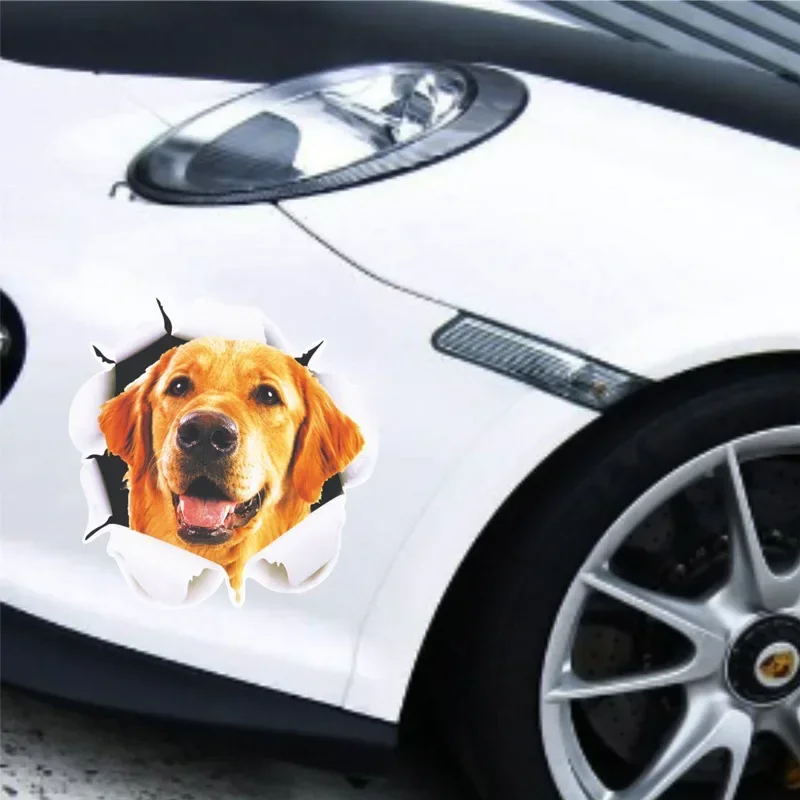 ملصقات السيارات الكرتونية الإبداعية ثلاثية الأبعاد القط مضحك جسم السيارة خدش اخفاء ملصقات الحيوان ملصقات التصميم الديكور اكسسوارات السيارات