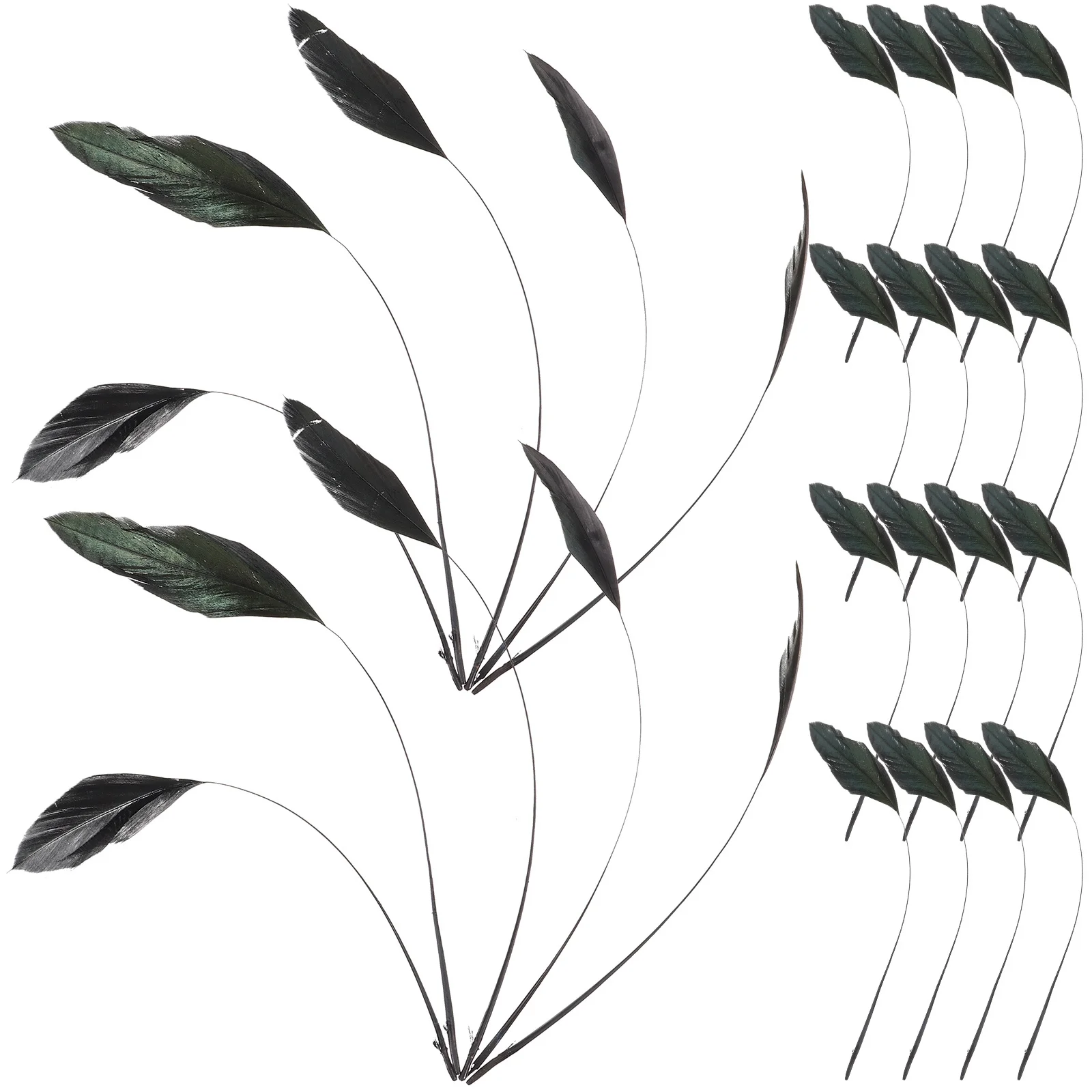 

100Pcs Black Craft Plumes Bulk DIY Materials Home Decor Party Props Dreamcatcher Making Black Plume for Centerpieces