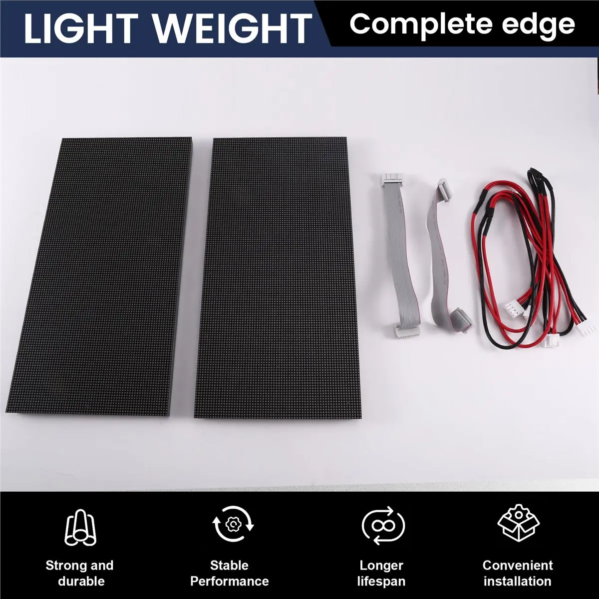 [AC18 Digital]/2Pcs P2.5 Indoor Full Color LED Display Board 320x160mm 128x64 Pixels P2.5 LED Panel Matrix HUB75 P2.5 LED Screen