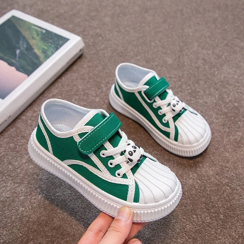 

Детские парусиновые кроссовки, низкие повседневные туфли на мягкой подошве, весна-осень 2026, новая универсальная детская обувь в корейском стиле