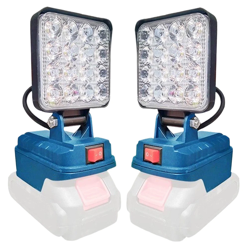 

Светодиодный рабочий фонарь, уличный фонарик, перезаряжаемый аварийный светильник, два USB-порта, светодиодный прожектор, водонепроницаемый, для строительных площадок