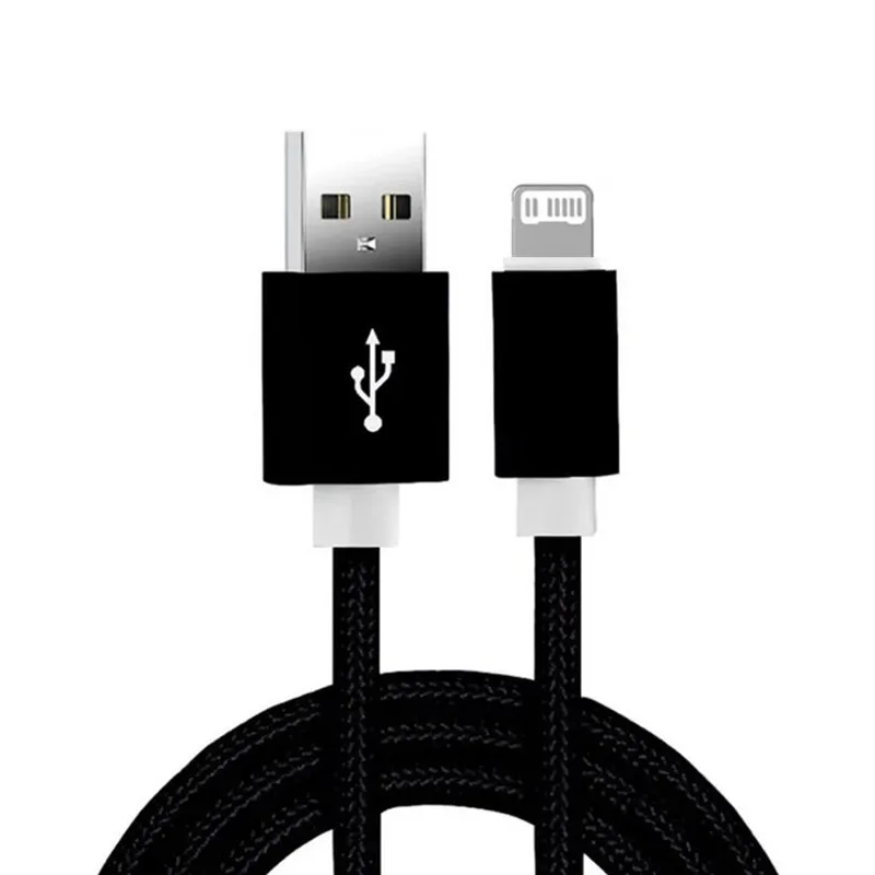 20cm 1m 2m 3m USB Nylon Braid Data Sync Charger Cable For Apple iPhone 13 12 11 XS Max XR 5S SE 6 6S 7 8 Plus iPad 4 Mini 2 Air