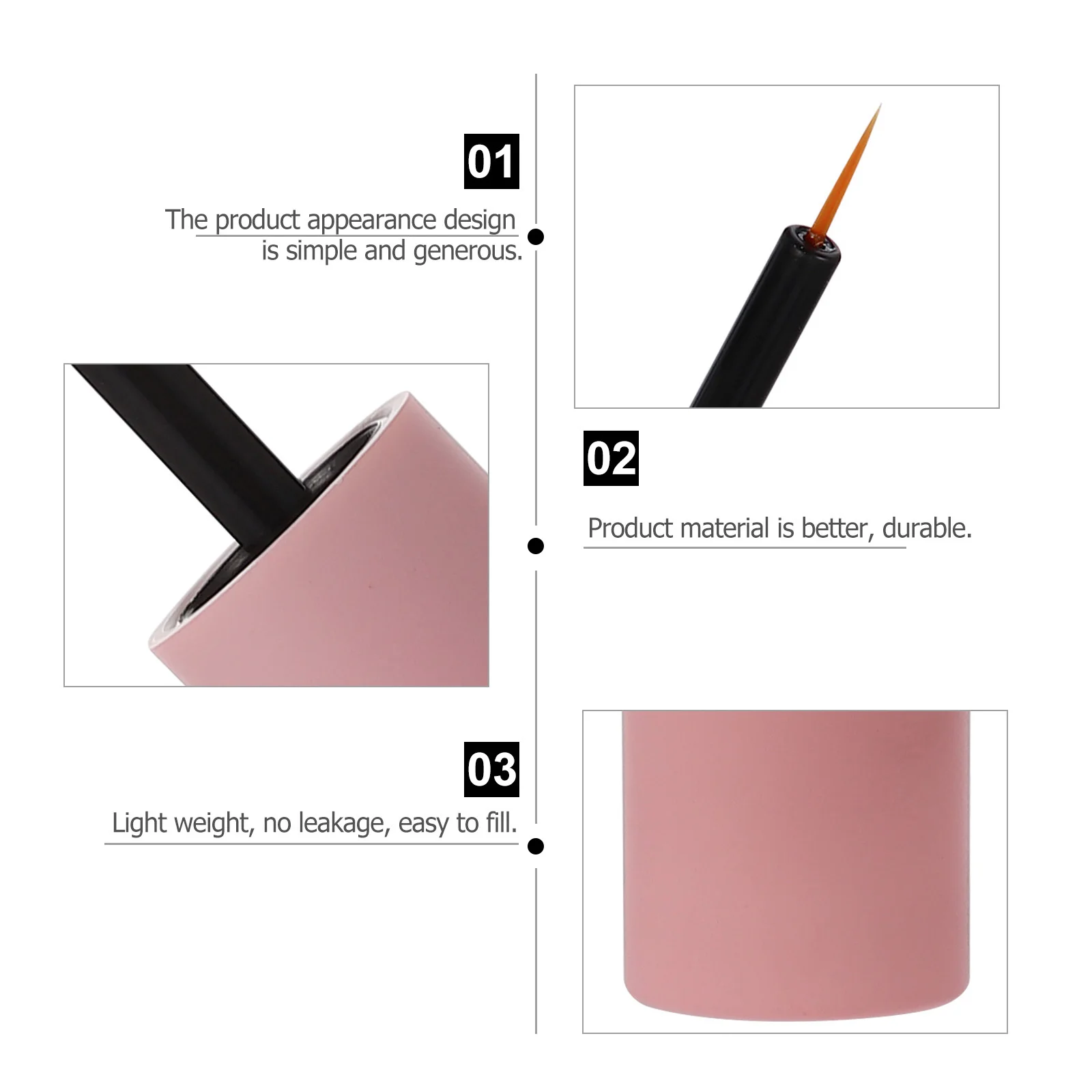 6 pçs tubos de rímel à prova de vazamento plástico vazio cílios delineador garrafas de brilho labial durável armazenamento de maquiagem tubo de rímel