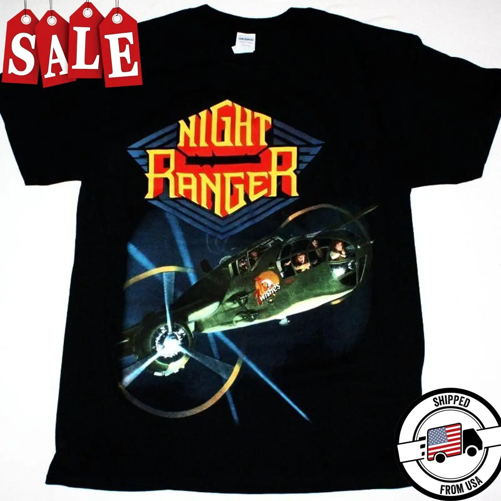 

Rare Night Ranger Cotton Men All Size NLS5.212