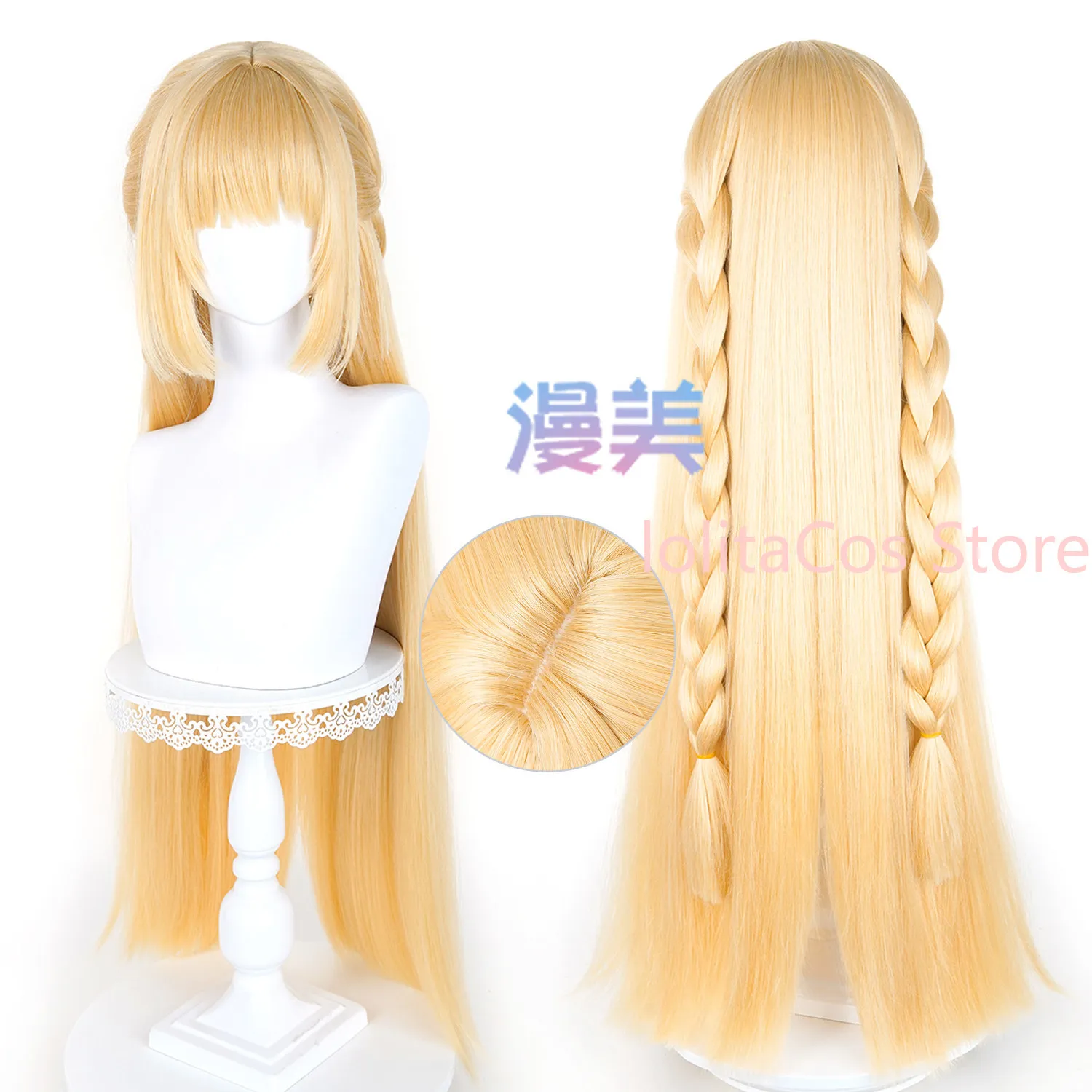 Peluca de Cosplay de Norma de Zenless Zone Zero, Cabello Largo Dorado, Accesorios para Comic Con, Juego de Roles, Regalo para Cosplayeras, Fiesta de Halloween