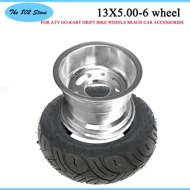 

13x5.00-6 Tire Tubeless Garden Turf Tractor Lawn Mower Riding Mower 6" inch Tire Tires Wheel MINI POCKET SCOOTER ATV GOKART