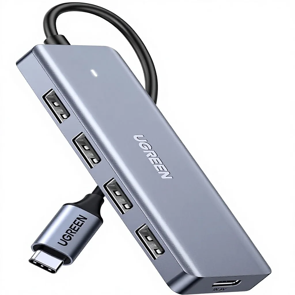 UGREEN Type C USB Hub 4 USB 3.0 Ports for Laptop MacBook Pro/Air iPad Pro Chromebook for XPS for S23-0.5FT